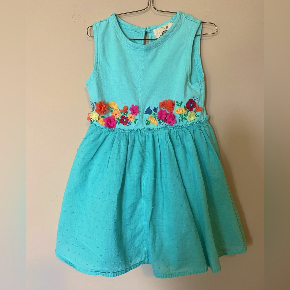 Peek Dress with Floral Accents - Size 4/5